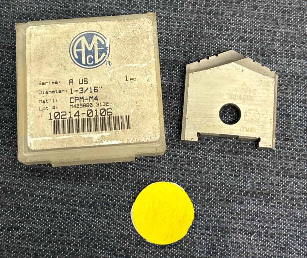 ALLIED MACHINE DRILL INSERT 10214-0106 CPM-M4  DIAMETER 1-3/16"