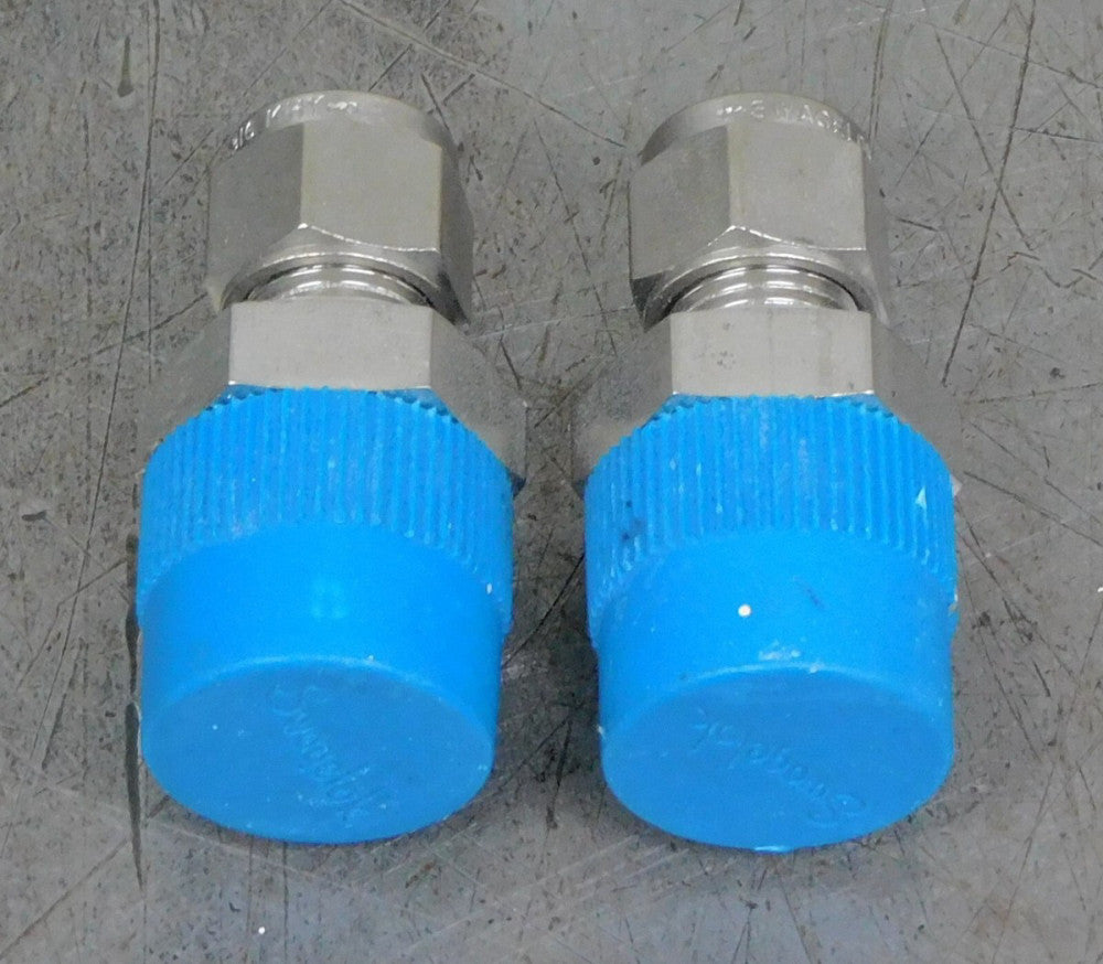 Swagelok JZM SS Compression Tube Fitting 1/2" NPT 3/16" Tube KHY  DIA Lot of 2