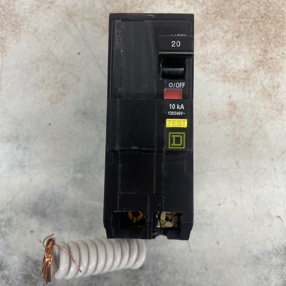 1) New Take Out! Square D QOB220GFI 20 Amp 2 Pole 120/240V Circuit Breaker W#