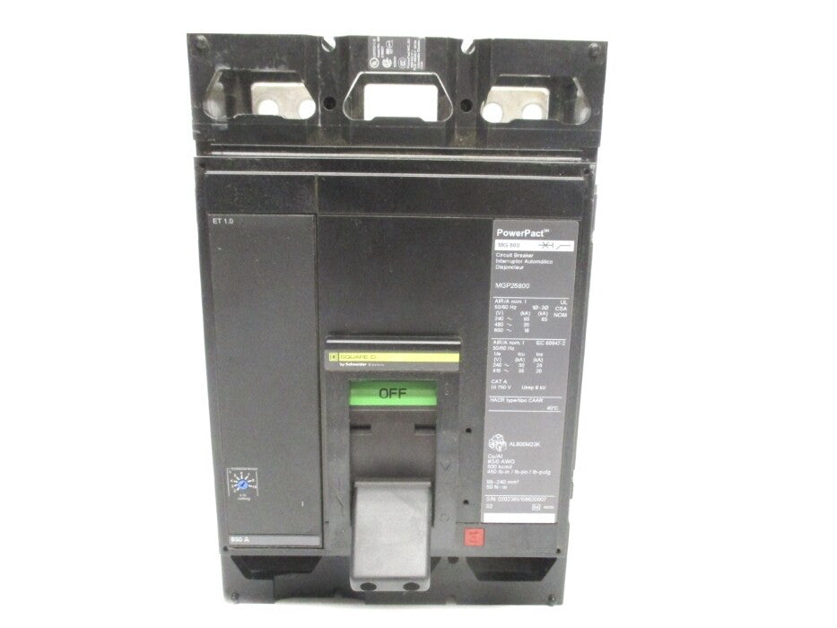 SQUARE D MGP26800 SER. 2 800A 600V UNMP