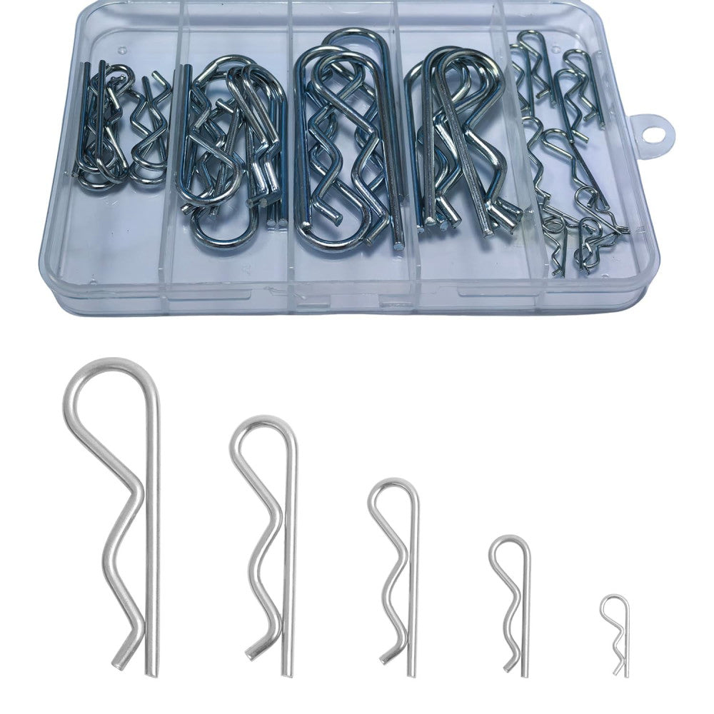 30 Pcs Cotter PinsHardware Pins Assortment KitHitch Pin Clip R ClipsWheel Pin...