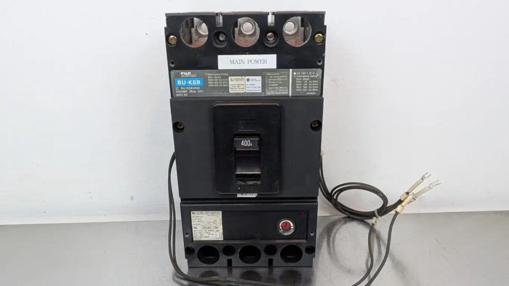 Fuji BU-KSB3400 Circuit Breaker BU-WKH Aux Switch BU-FKH120A Shunt Trip 3 Pole