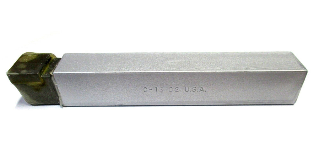MADE IN USA 1 x 1 C-16 C2 Neutral Cut Carbide Square Nose Single Point Tool Bit