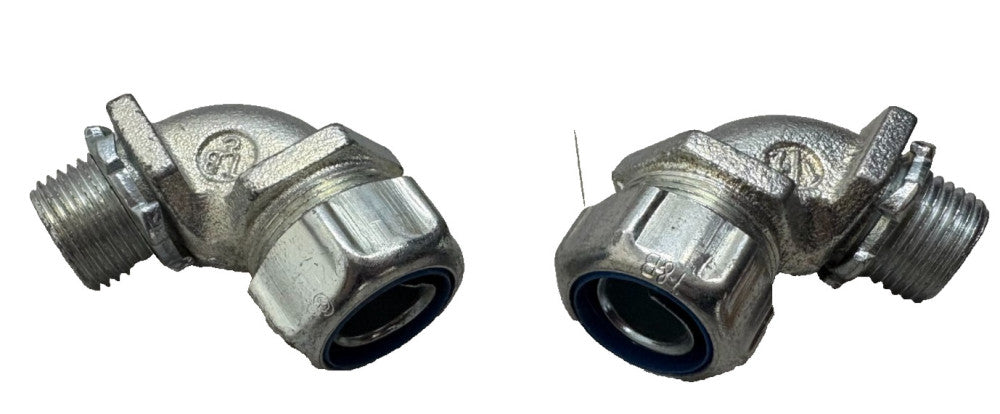 T & B FITTINGS, 1/2" LIQUID TIGHT FLEXIBLE CONDUIT CONNECTOR, LOT OF 2
