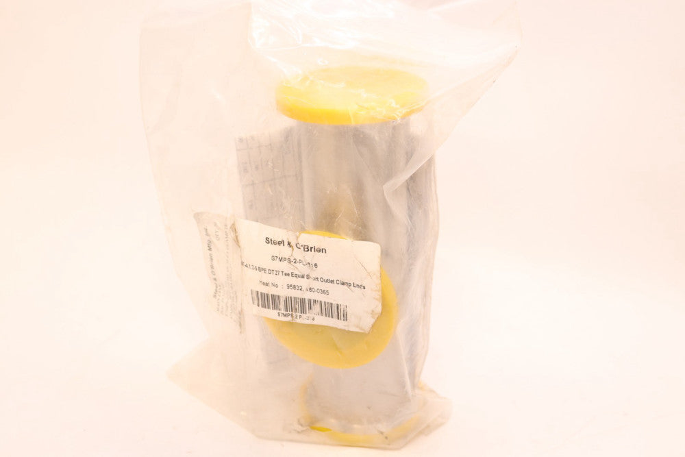 Steel & O'Brien Short Outlet Clamp End Tee Yellow 2" BPE S7MPS-2-PL-316