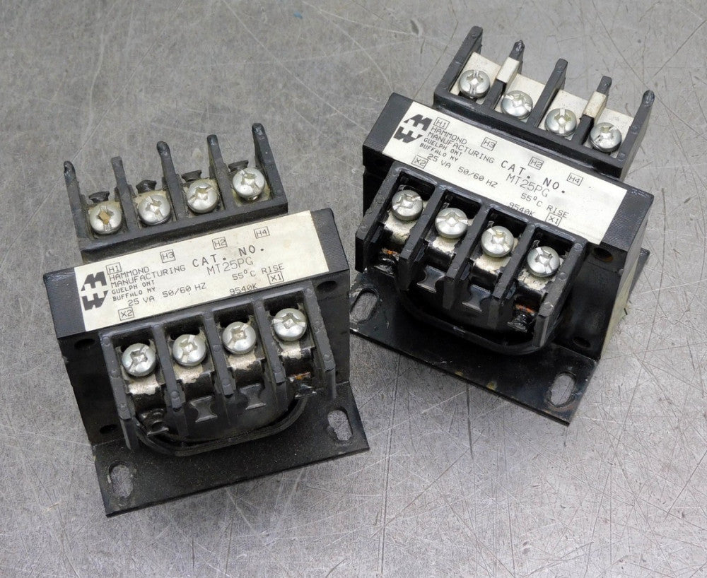 Hammond MT25PG Transformer 25VA 50/60 Hz Lot of Two (2)
