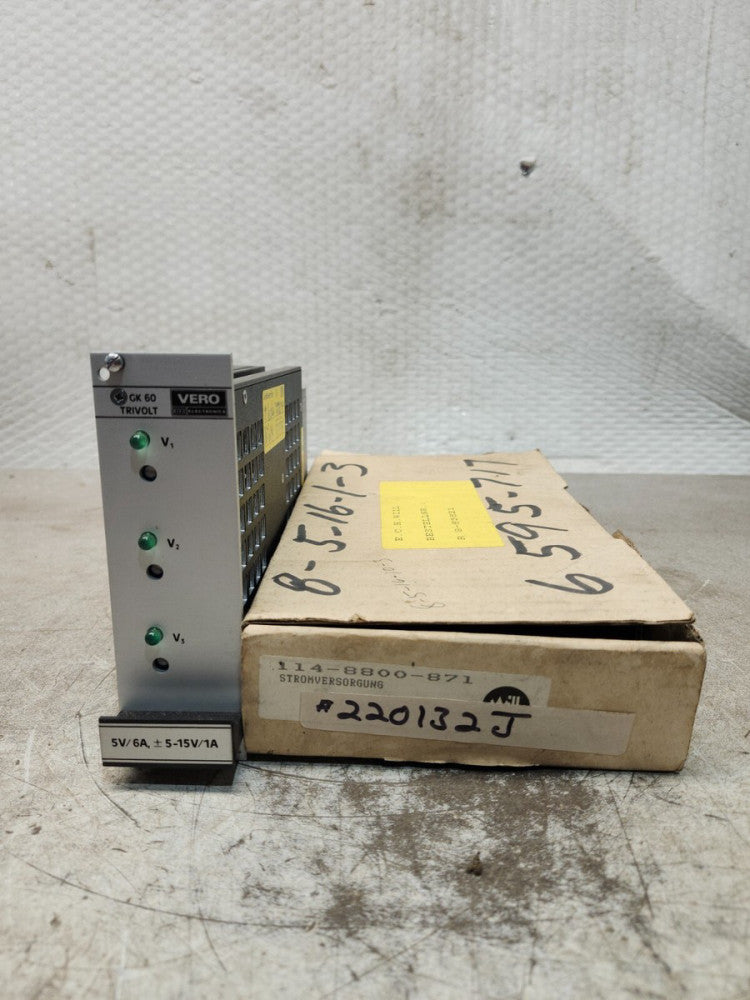 NEW IN BOX VERO ELECTRONICS POWER SUPPLY MODULE TYPE 116-34471C