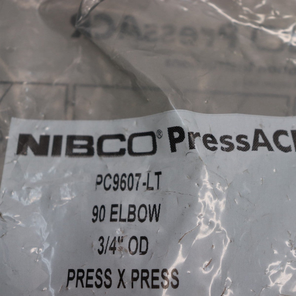 Nibco Press Elbow 90 Degree Copper 3/4" OD PC9607-LT