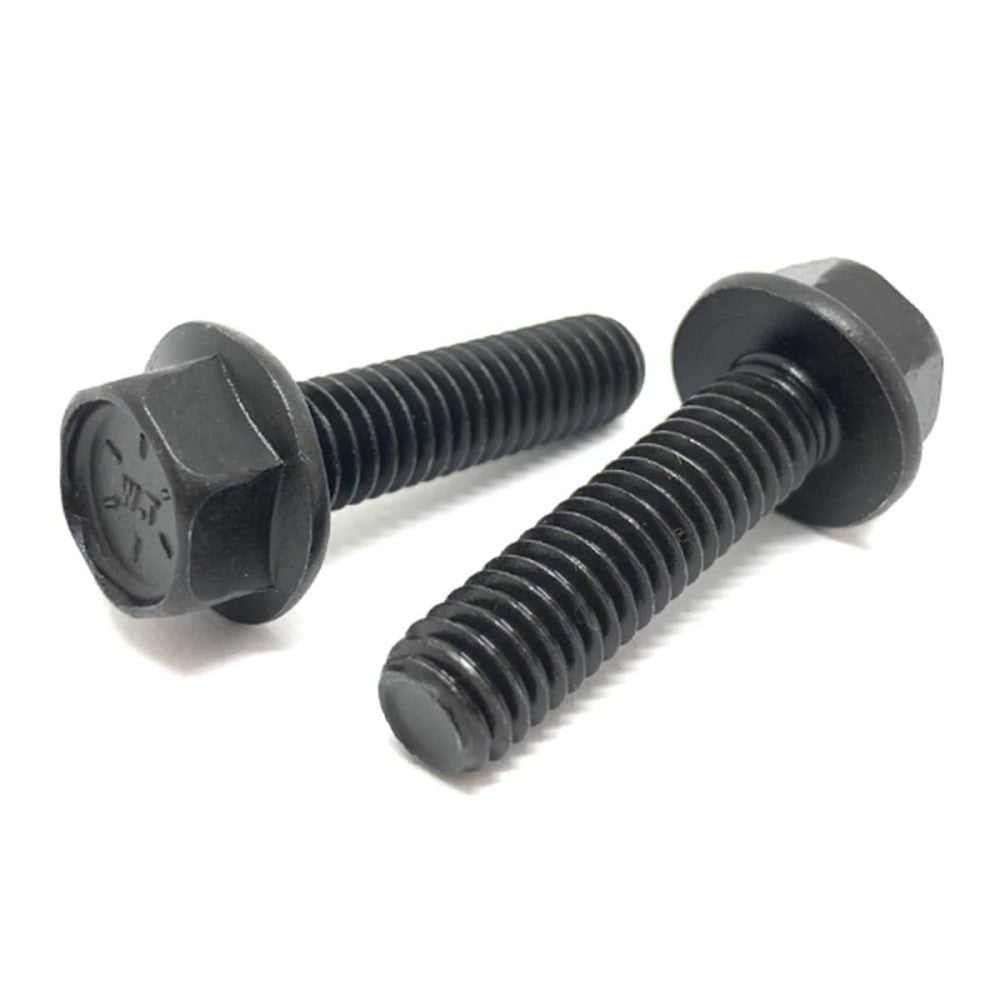 (50 Pieces) 3/8-16x1-1/4 Grade 8 Hex Flange Bolts Screws UNC Coarse Full Thre...