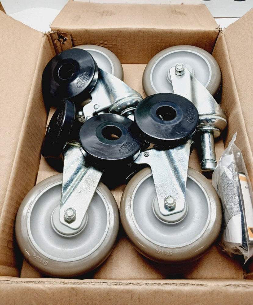 NEW SET OF 4 NEXEL WHEEL CASTERS POLY SWIVEL WHEELS  CA5PSB