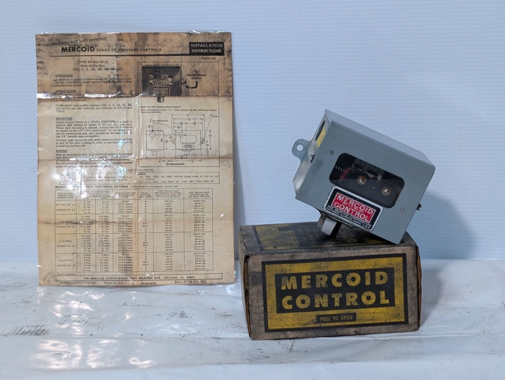 Mercoid AP-41 Pressure Control Switch