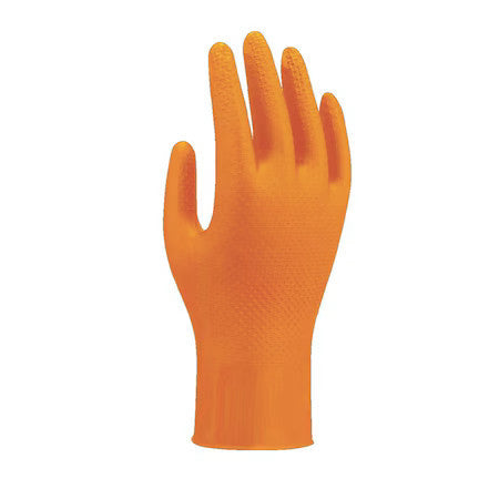 Showa 709Hvo-Xl 709, Disposable Gloves, 8 Mil Palm, Nitrile, Powder-Free, 100