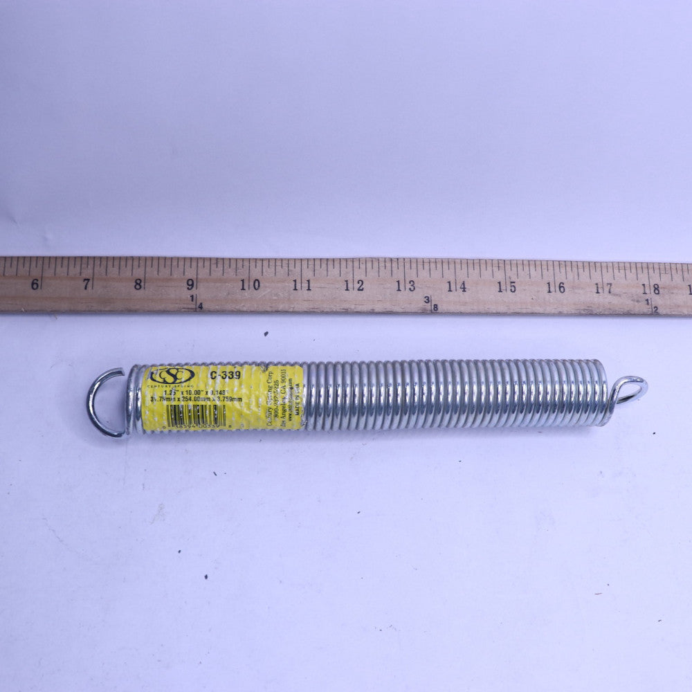 Century Spring Extension Springs with 1-1/4" OD 10" C-339