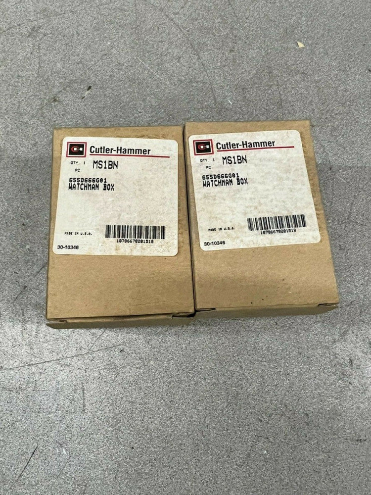LOT OF 2 NEW IN BOX CUTLER HAMMER WATCHMAN BOX  MS1BN