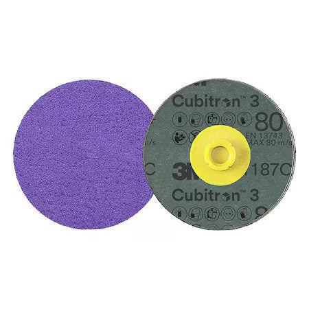 3M Cubitron 7100332094 Quick-Change Disc,Ceramic,4 In Dia.,Pk25