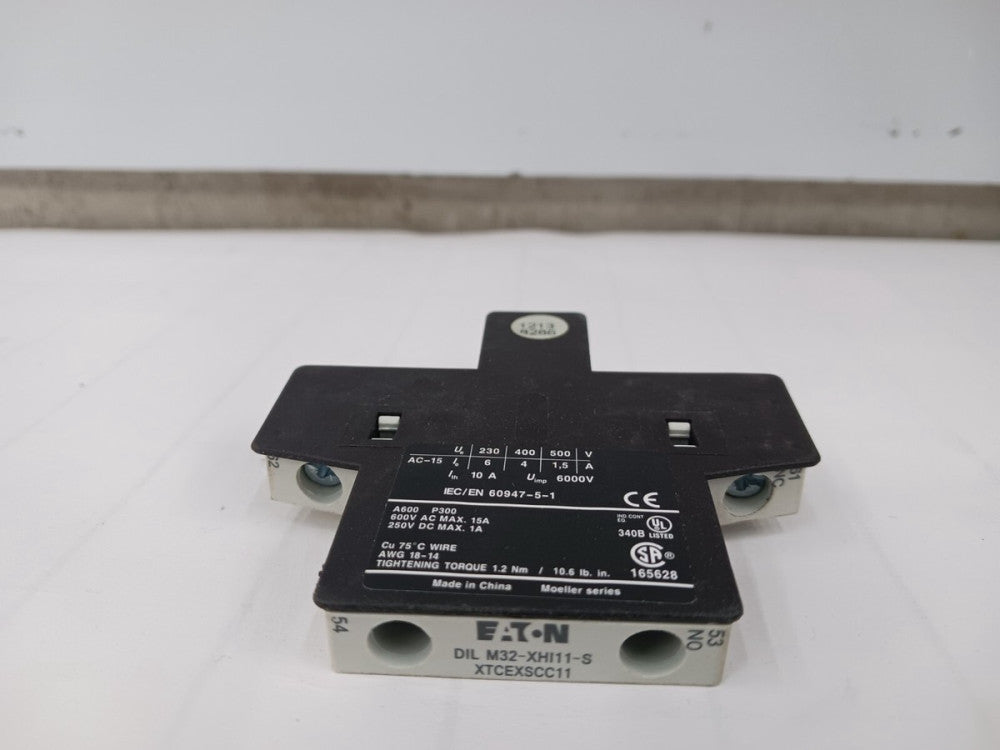 EATON DIL M32-XHI11-S XTCEXSCC11 AUXILIARY CONTACT MODULE