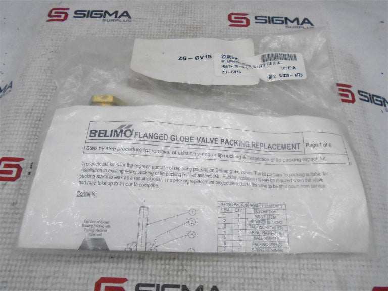 BELIMO ZG-GV15 SPARE PARTS KIT