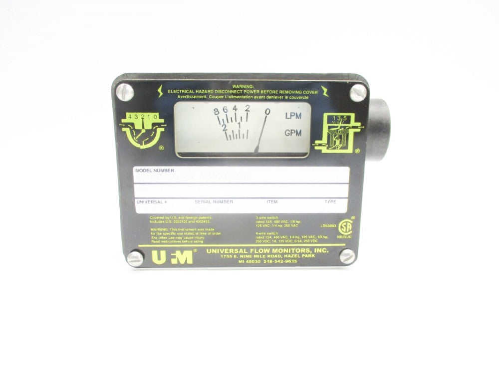 UNIVERSAL FLOW MONITORS SN-ASB2GLM-4-700V.9-A2WR 15A 480VAC NSNP