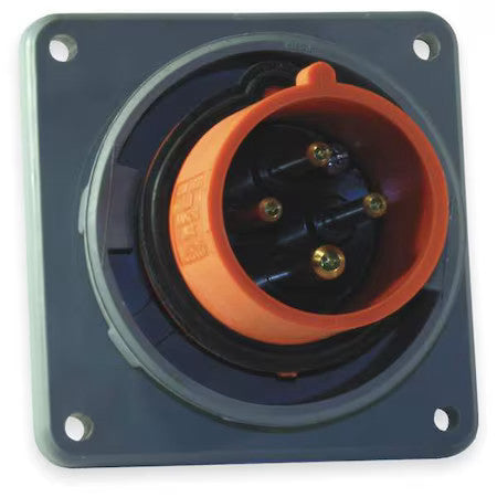 Hubbell Wiring Device-Kellems Hbl460b12w Watertight Pin & Sleeve Inlet, 60 A,