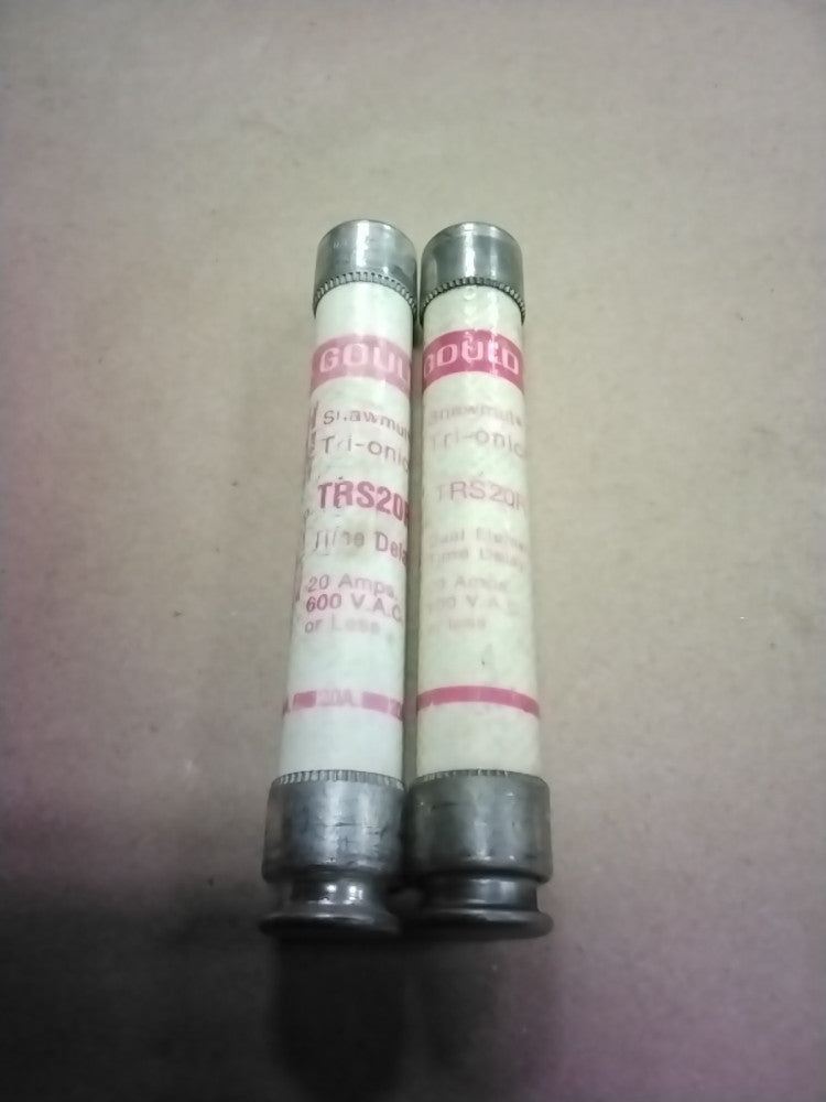 Gould Shawmut Trionic TRS20R 20A Fuse, Lot of 2