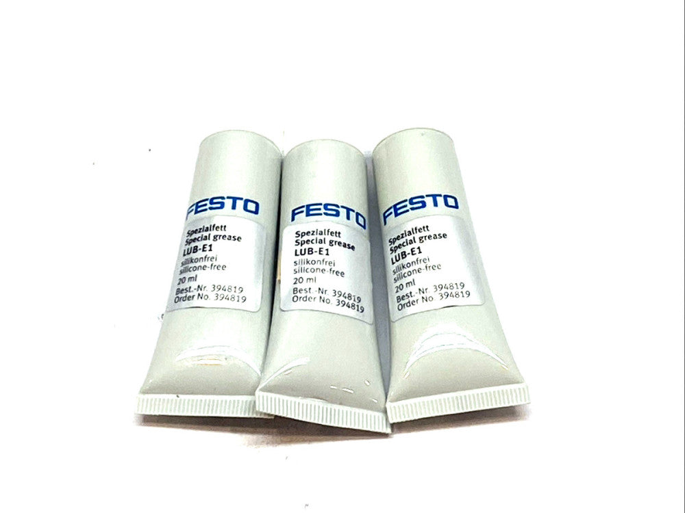 Festo LUB-E1 Silicone-Free Special Grease 394819 20ml LOT OF 3