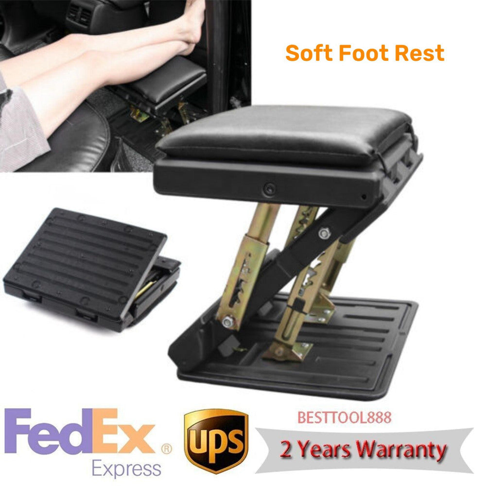 4-Level Expanded Footstool Foot Rest Pad for long-term trip Ergonomic Ottoman US