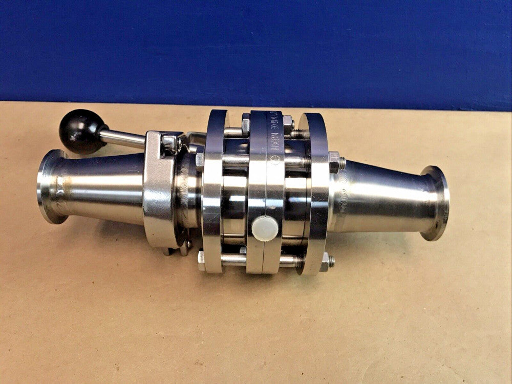 Pentair Sudmo 2" Stainless Steel Butterfly Valve with 1-1/2" Reducer