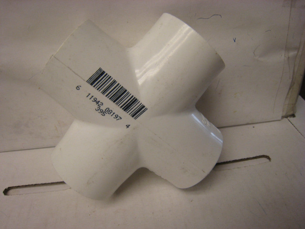 3 Charlotte Pipe Sch 40, 1-1/4 in. Slip X 1-1/4 in. Dia. PVC Cross Pipe-420-012
