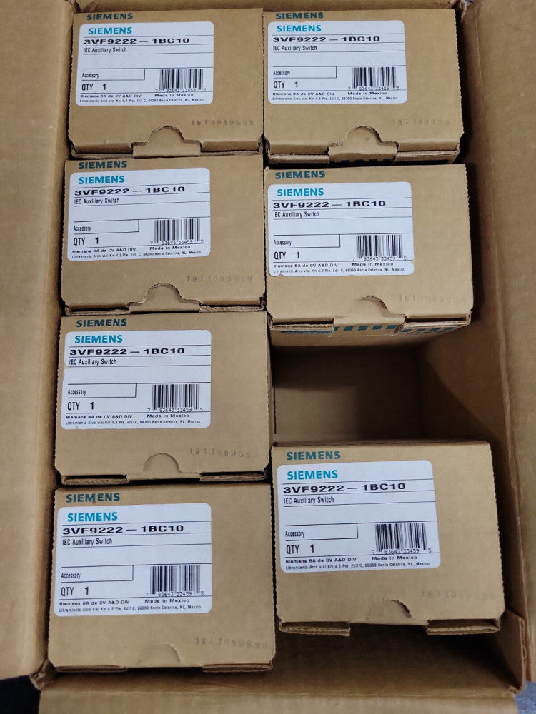 1- Siemens 3VF9222-1BC10 3VF92221BC10 IEC Auxiliary Switch