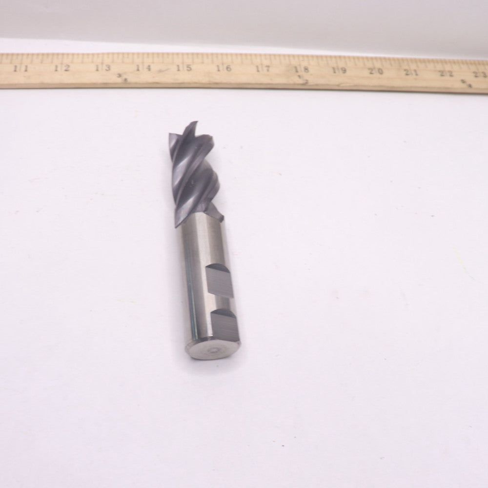 Osg Square End Mill Carbide TiAlN, Weldon Flat 1" x 2" Cut x 5" VG441-1001