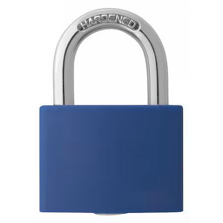 Zoro Select 48Jr21 Lockout Padlock,Kd,Blue,1-7/16"H