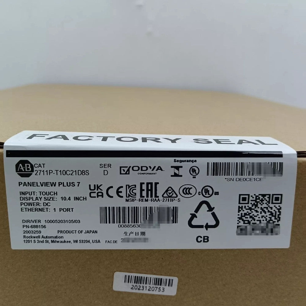 PanelView Plus 7 Standard Color Terminal 2711P-T10C21D8S Series D Allen-Bradley