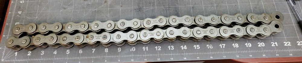 40” Morse 80-1 / 80R Single Strand 1in Pitch Roller Chain NEW [A2S4]