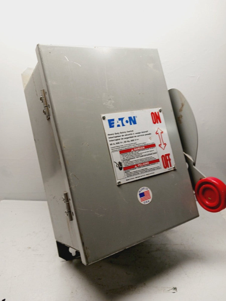NEW EATON DH262UDK 60 AMP HEAVY DUTY SAFETY SWITCH 2 POLE 600 VAC/VDC TYPE 3R