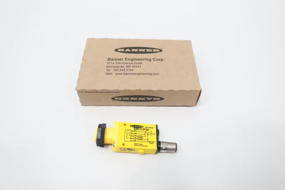 Banner SME312FQD Mini-beam Photoelectric Sensor 10-30v-dc