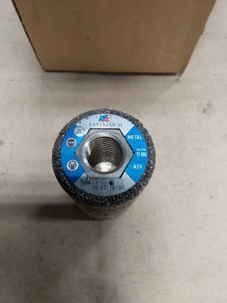 PFX 1"1/2x3x5/8-11 Type 18 Cone A24 METAL MAX RPM 25000 PN:615007 10pc..F118