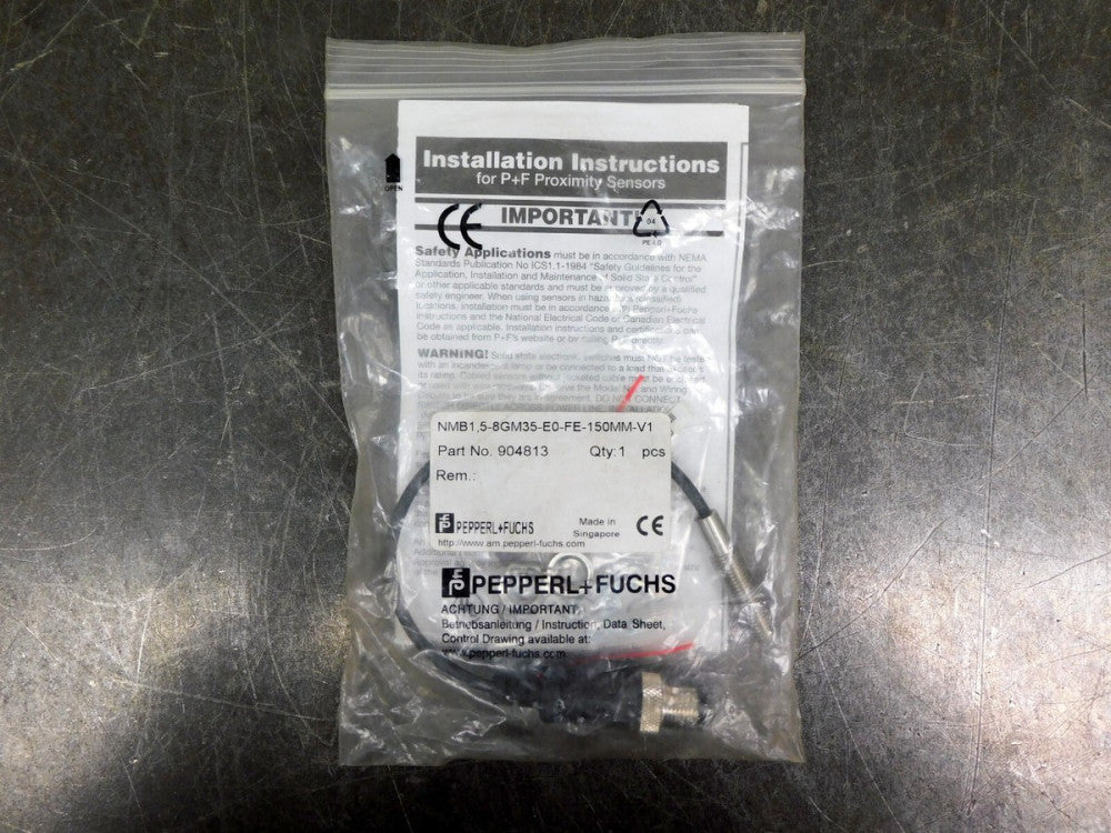 Pepperl + Fuchs 904813 Proximity Switch Sensor NMB1,5-8GM35-E0-FE-150MM-V1