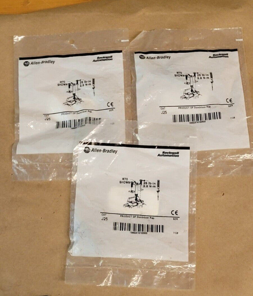 Lot of 3 Allen Bradley J25 Overload Relay Heater Elements