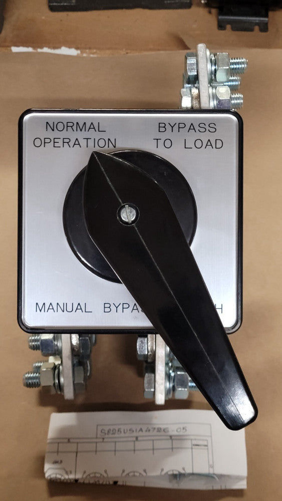 Salzer S825 Manual Bypass Rotary Switch Motor Controller 50HP 240A 480VAC