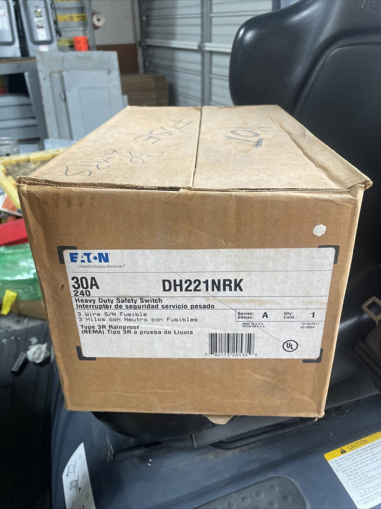 DH221NRK-Eaton Cutler-Hammer 30 Amp 2 Pole 240 Volt Disconnect and Safety Switch