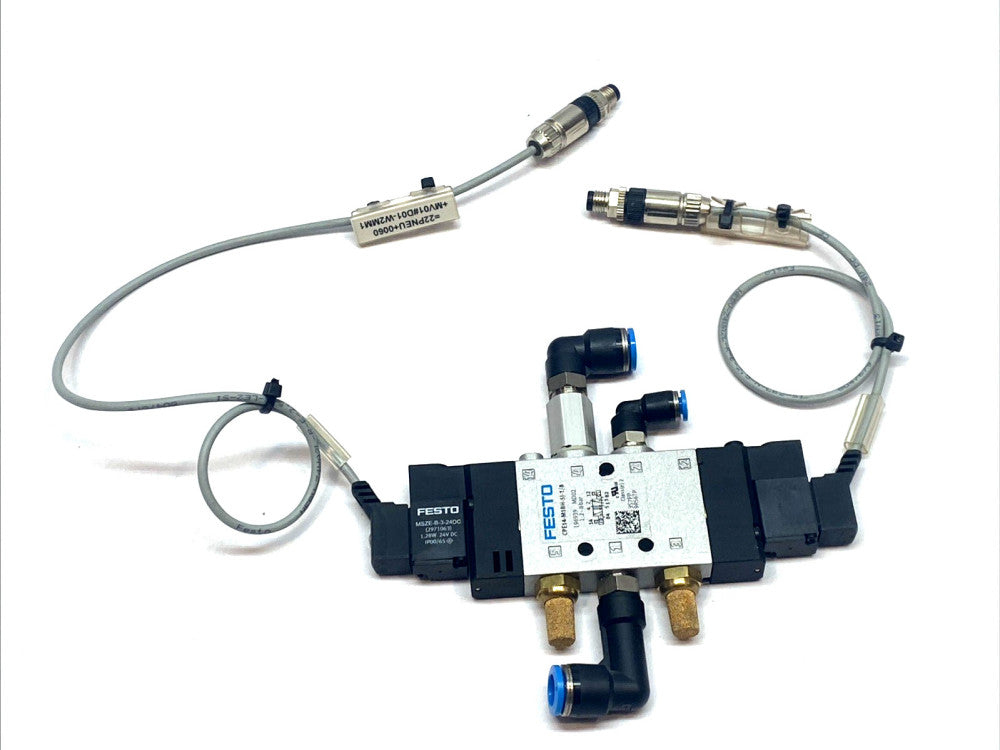 Festo CPE14-M1BH-5J-1/8 Valve w/ MSZE-B-3-24DC Coil Solenoid 24V DC Pneumatic