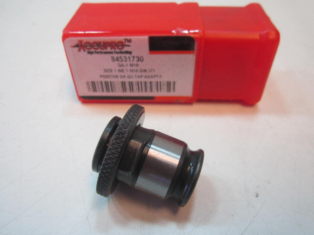 (QA-1 M10) 8mm x 10mm x 28.5mm OAL M10 #1 Tapping Adapter 