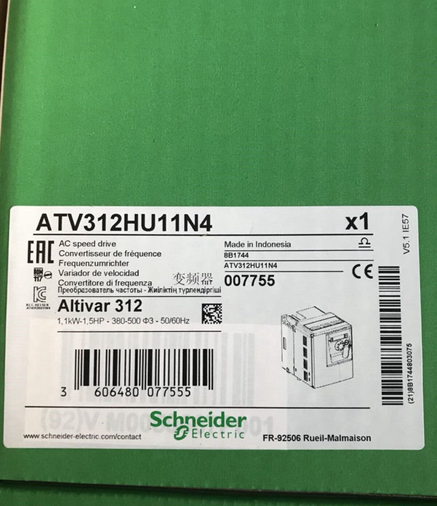 NEW Schneider/Telemecanique Inverter ATV312HU11N4 AC Drive, 1.5 HP 480VAC