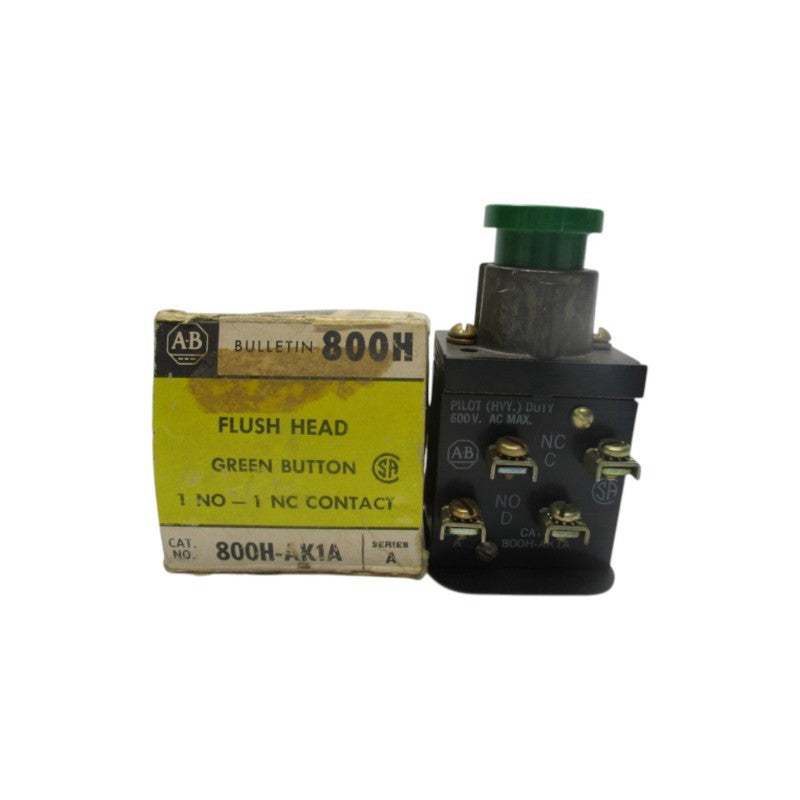 ALLEN BRADLEY 800H-AK1A SER.A 600VAC (BK/YL) NSMP