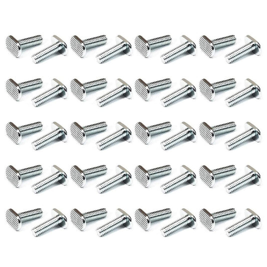 5/16"-18 T Track Bolts - 40 Pack, 1 Inch Long for Universal T Track, Accessor...