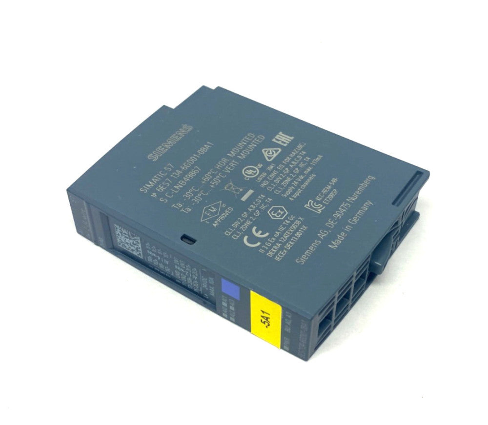 Siemens 6ES7 134-6GD01-0BA1 SIMATIC ET 200SP Analog Input Module AI 4xI