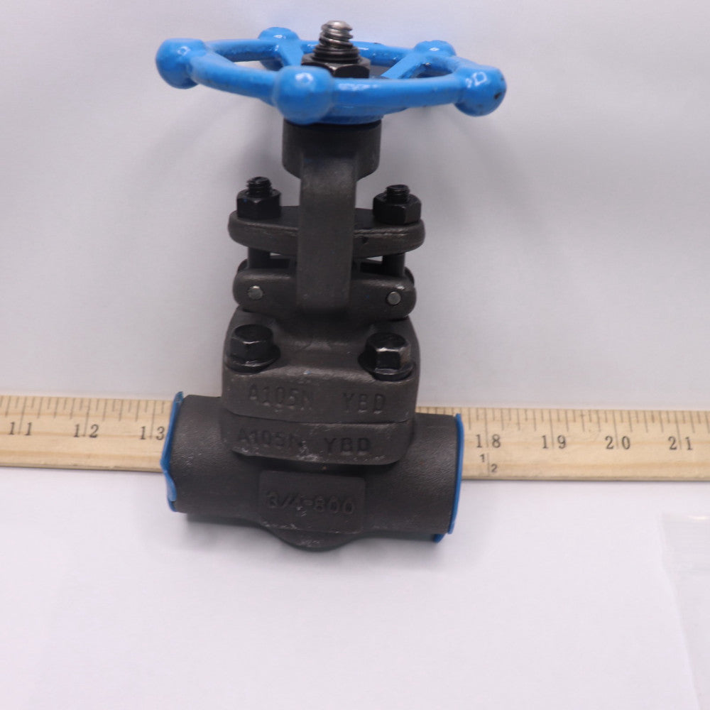 SMP Weld Gate Valve 1975psi 3/4" Body x 1/2" Gate