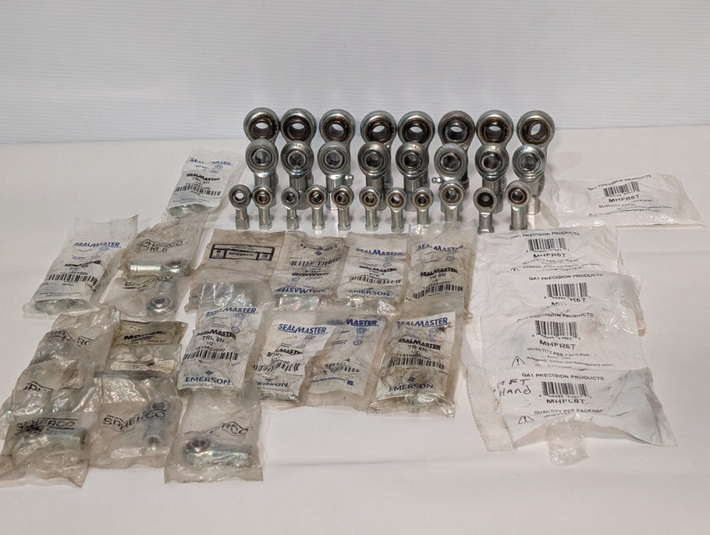 40+ Asstd rod ends, spherical bearings, QA1 MHFL6T, Sealmaster TR-8N, More