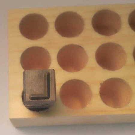 Young Bros Stamp Works 06273 L Hand Stamp,3" Shank L,Steel, 06273 L
