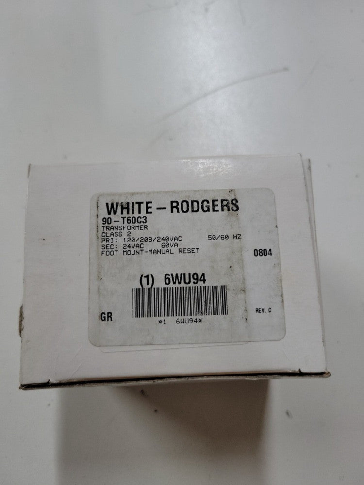 1- White-Rogers 90-T60C3 Class 2 Transformer 120/208/240VAC AC Output NEW